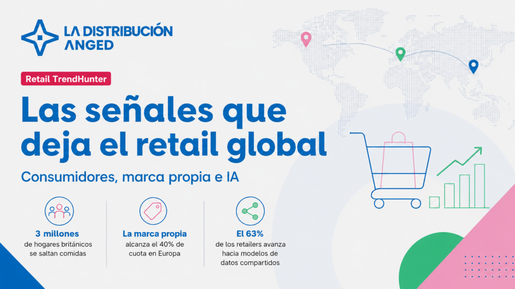 El retail global afronta un escenario marcado por consumidores más prudentes, más peso de la marca propia y una mayor apuesta por los datos y la IA.